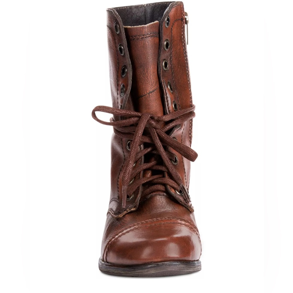 Steven madden brown leather booties. Size 6